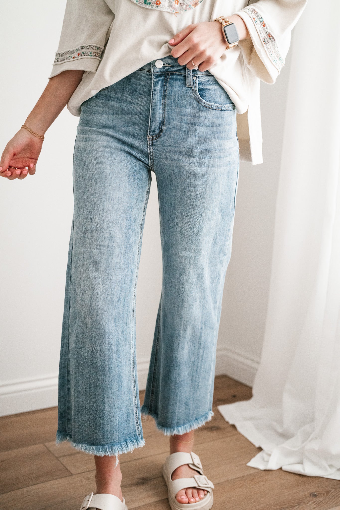 Risen Gracyn High Rise-Ankle Straight-Relaxed Fit Jean