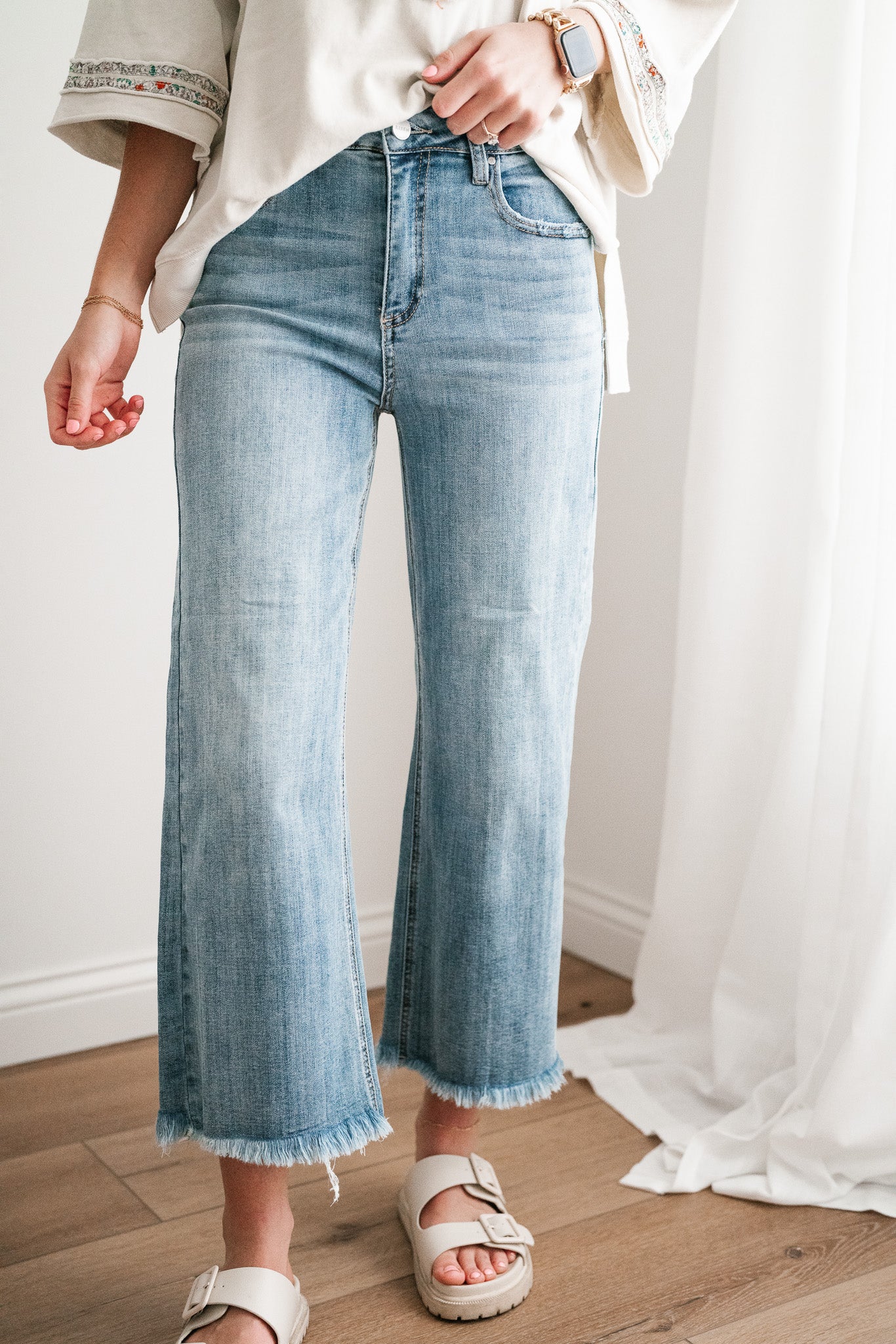 Risen Gracyn High Rise-Ankle Straight-Relaxed Fit Jean