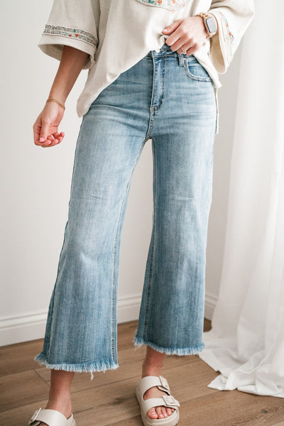 Risen Gracyn High Rise-Ankle Straight-Relaxed Fit Jean