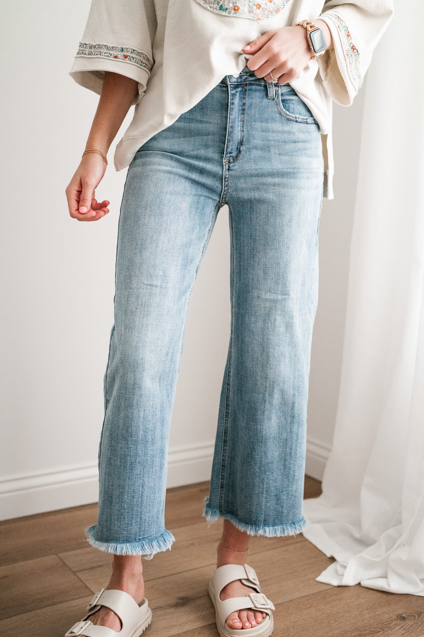 Risen Gracyn High Rise-Ankle Straight-Relaxed Fit Jean