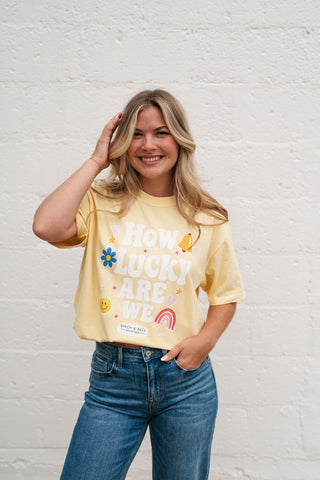 "How Lucky Are We" Oversized Tee