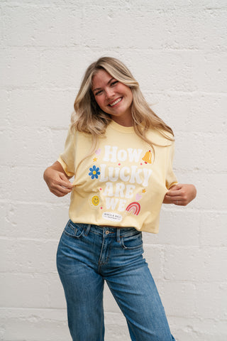 "How Lucky Are We" Oversized Tee