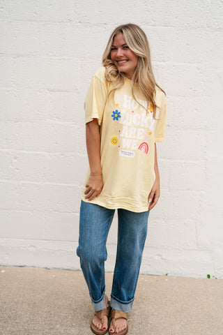 "How Lucky Are We" Oversized Tee