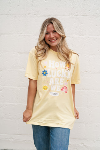 "How Lucky Are We" Oversized Tee