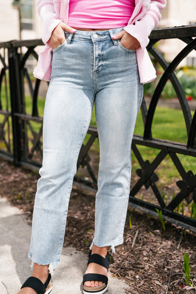 Risen Stella High Rise Relaxed Straight Jeans