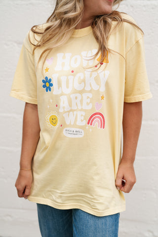 "How Lucky Are We" Oversized Tee