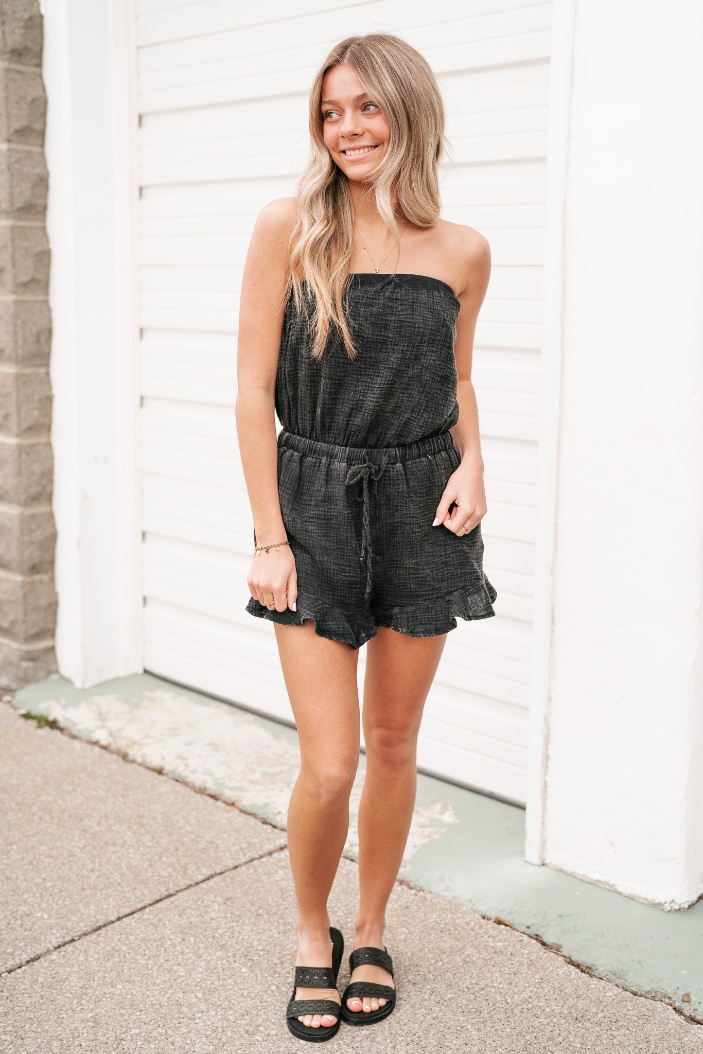 Remind Me Later Strapless Romper