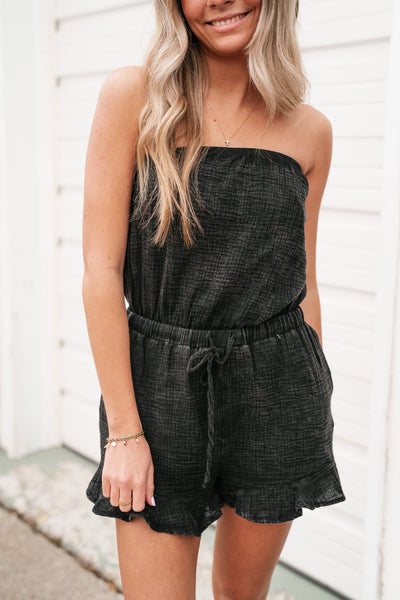 Remind Me Later Strapless Romper