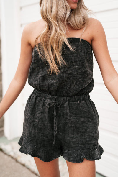 Remind Me Later Strapless Romper