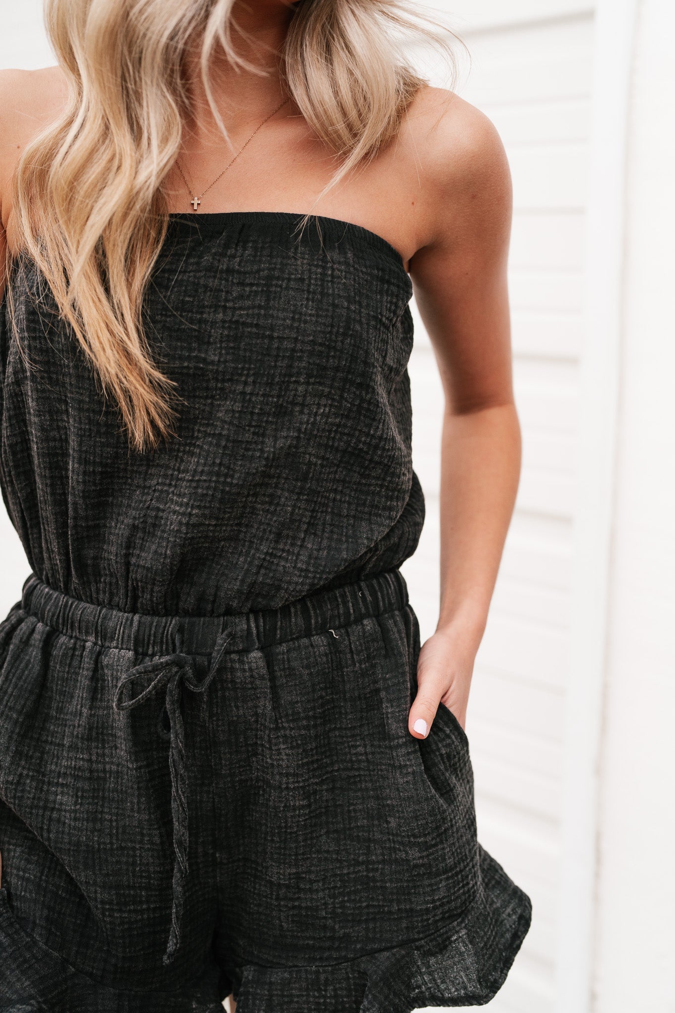 Remind Me Later Strapless Romper