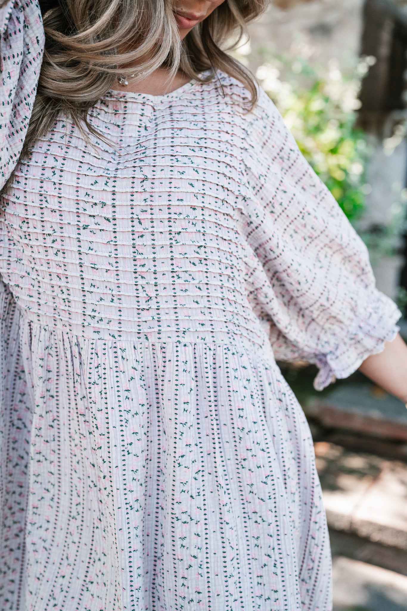 Timeless Dream Textured Mini Dress - Dusty Lilac