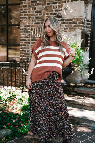Brickstone Striped Sweater Top