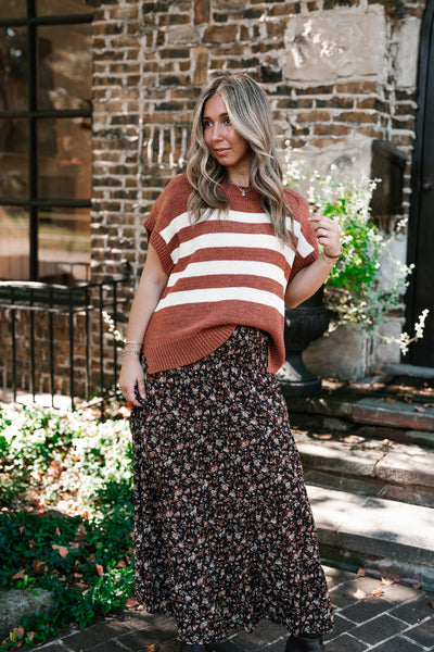 Brickstone Striped Sweater Top