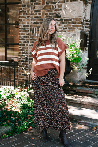 Brickstone Striped Sweater Top