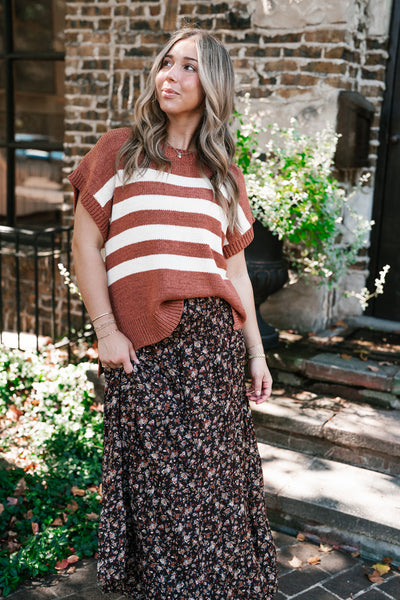 Brickstone Striped Sweater Top