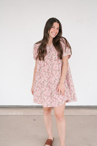 Morning Dawn Floral Mini Dress