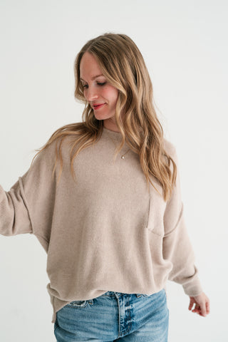 Natural Harmony Pocket Pullover Crewneck