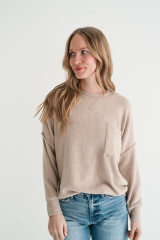 Natural Harmony Pocket Pullover Crewneck