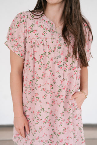 Morning Dawn Floral Mini Dress