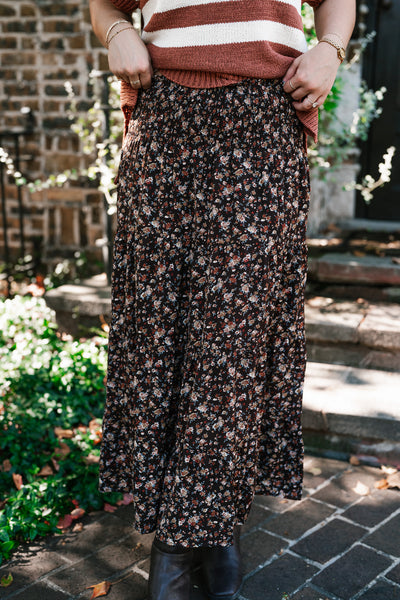 Autumn Meadow Floral Skirt