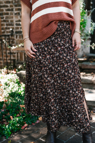 Autumn Meadow Floral Skirt