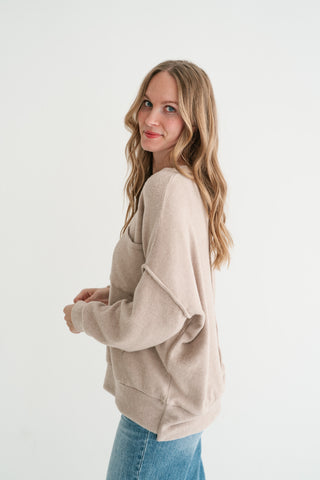 Natural Harmony Pocket Pullover Crewneck