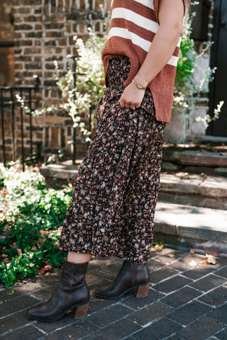 Autumn Meadow Floral Skirt
