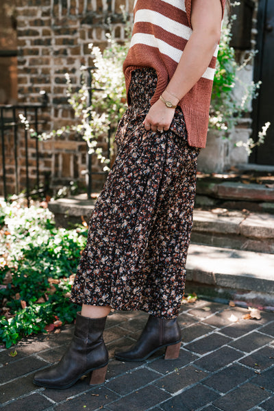 Autumn Meadow Floral Skirt