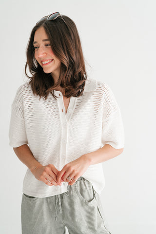 Open Sky Crochet Top