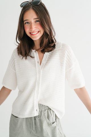 Open Sky Crochet Top