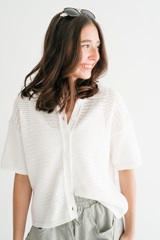 Open Sky Crochet Top