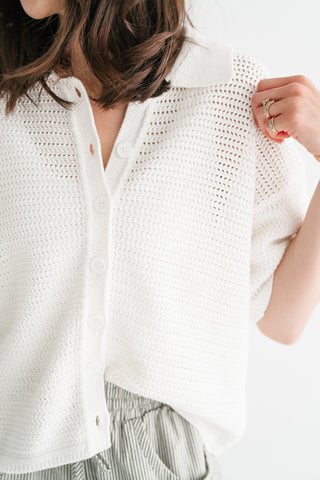 Open Sky Crochet Top