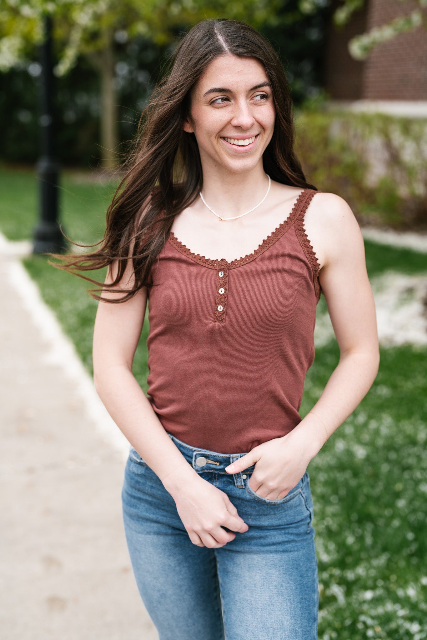Keep It Comfy Lace Tank