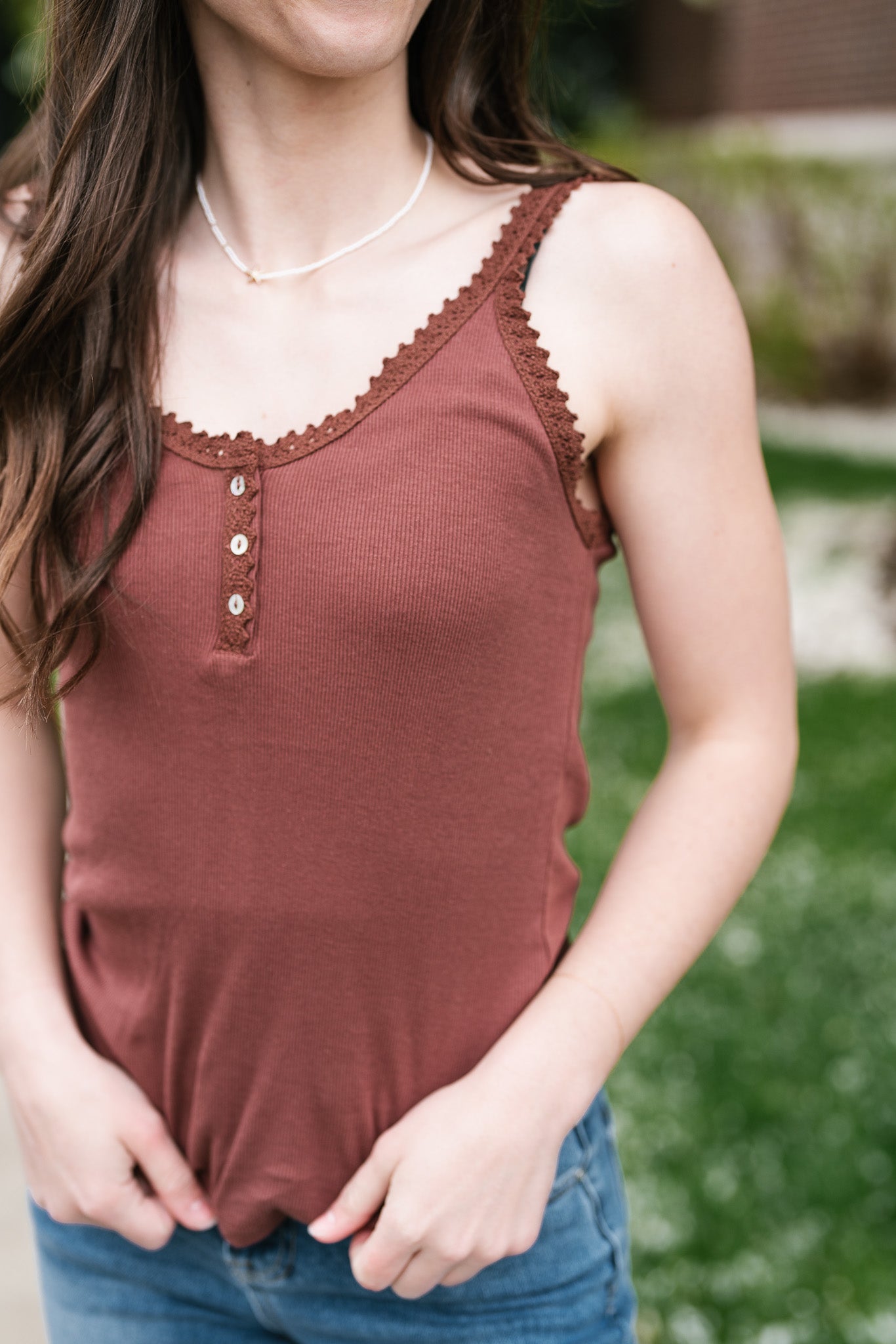 Keep It Comfy Lace Tank