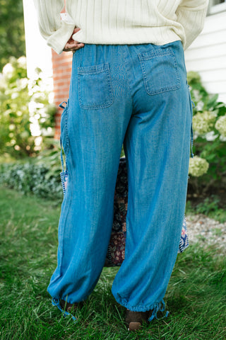 Wayward Chambray Wide Leg Pant