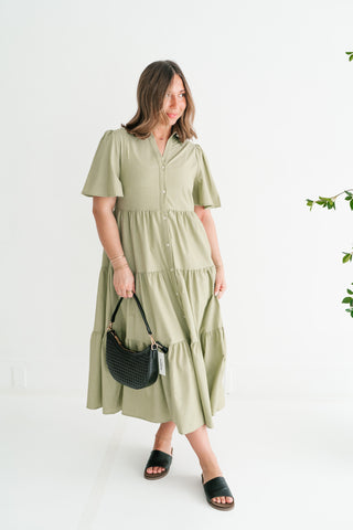 Eloise Standard Tiered Midi Dress