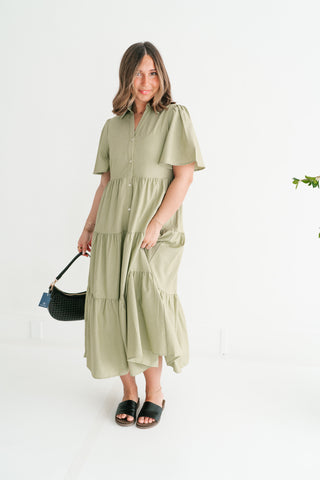 Eloise Standard Tiered Midi Dress