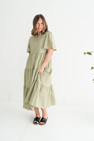 Eloise Standard Tiered Midi Dress