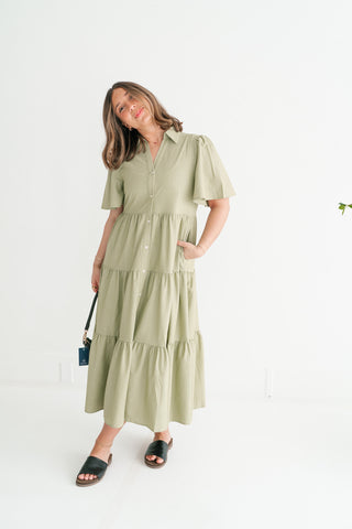 Eloise Standard Tiered Midi Dress
