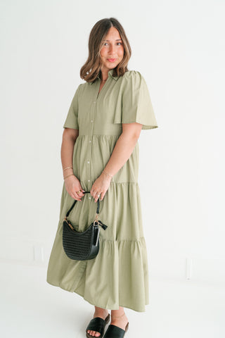 Eloise Standard Tiered Midi Dress