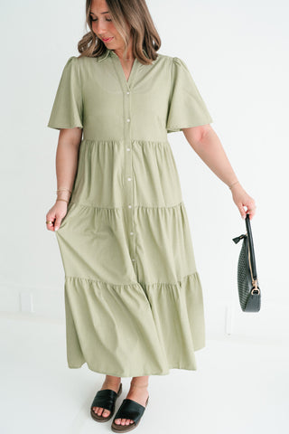 Eloise Standard Tiered Midi Dress