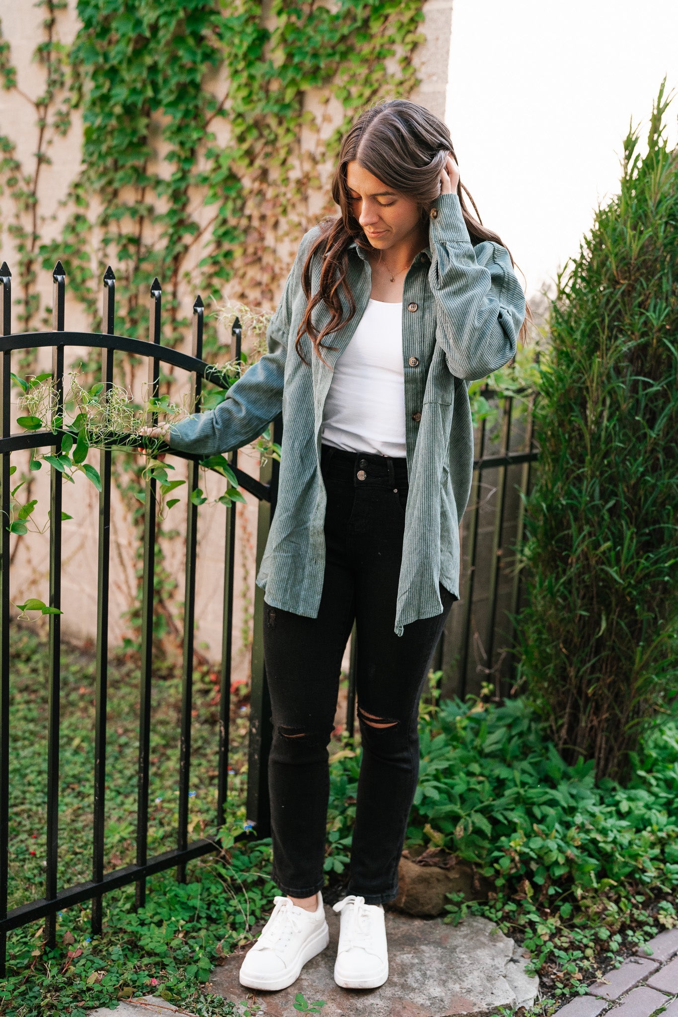 Spruce Corduroy Oversized Shacket
