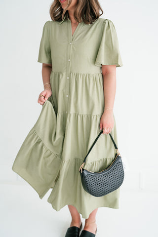 Eloise Standard Tiered Midi Dress