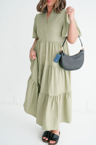 Eloise Standard Tiered Midi Dress