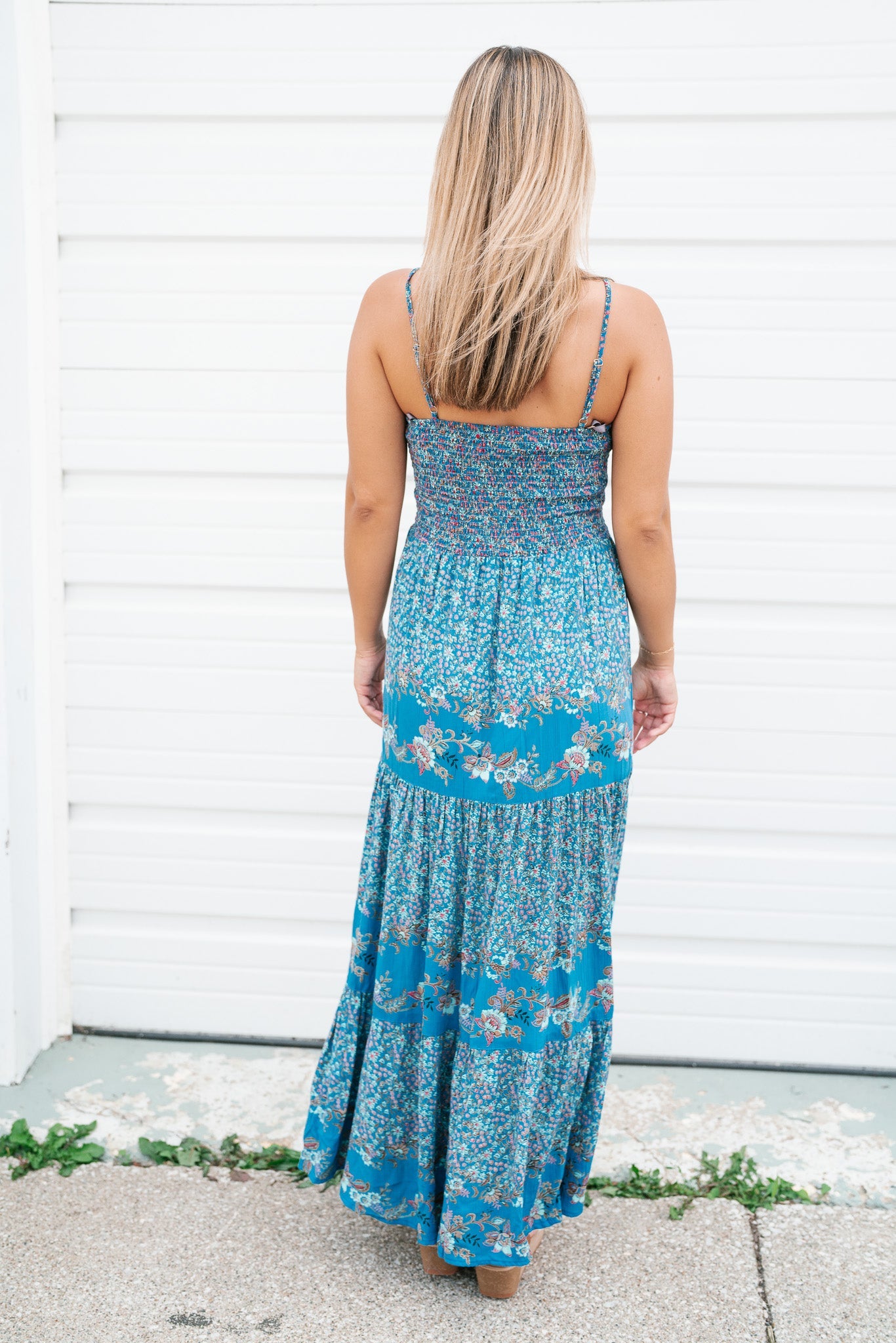 Riah Smocked Maxi Dress