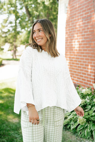 Day Trip Cable Knit Sweater