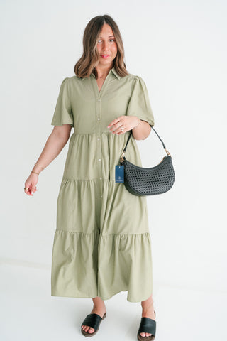 Eloise Standard Tiered Midi Dress