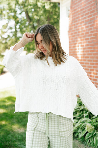 Day Trip Cable Knit Sweater