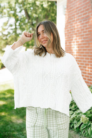 Day Trip Cable Knit Sweater