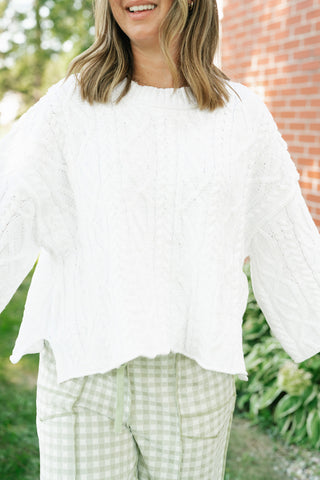 Day Trip Cable Knit Sweater